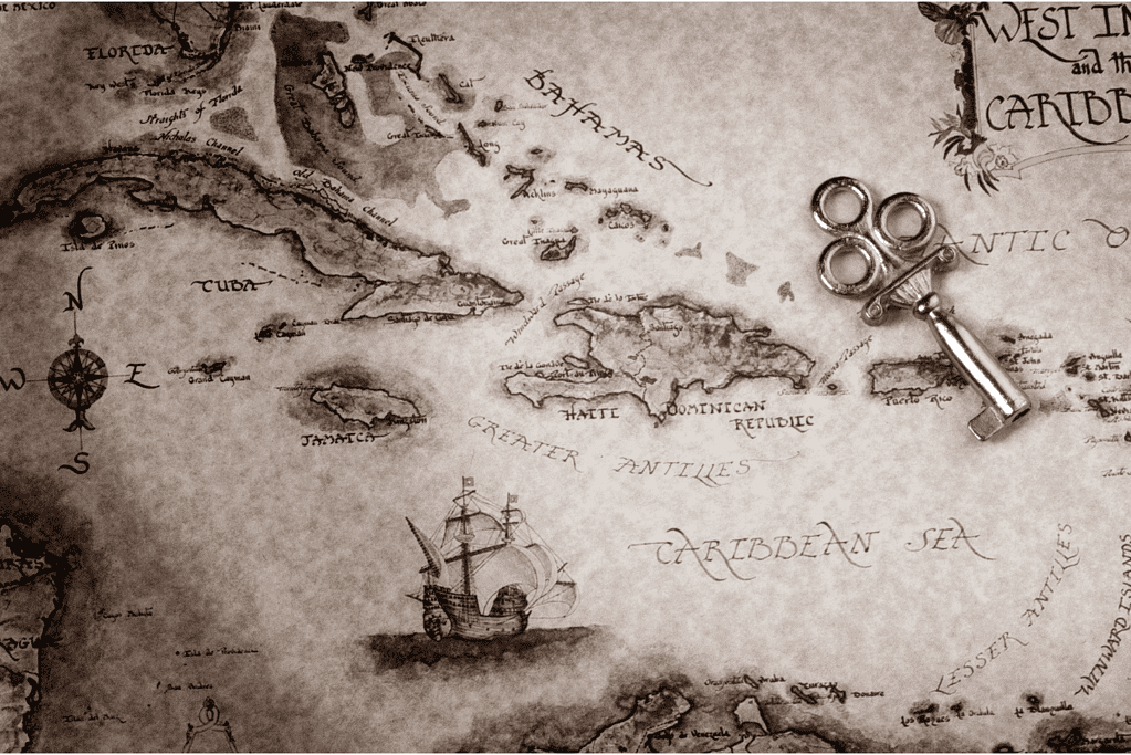 facts-about-charles-vane-bio Image of a map of the Western Carribean.