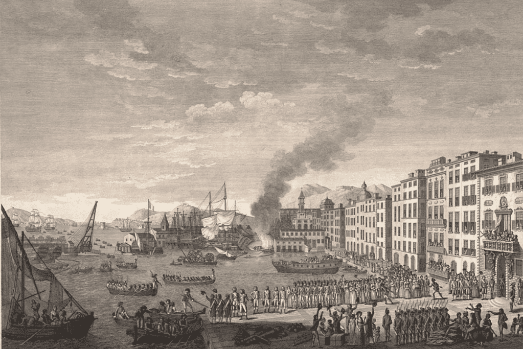 Image of a scene from the Siege of Toulon in 1793