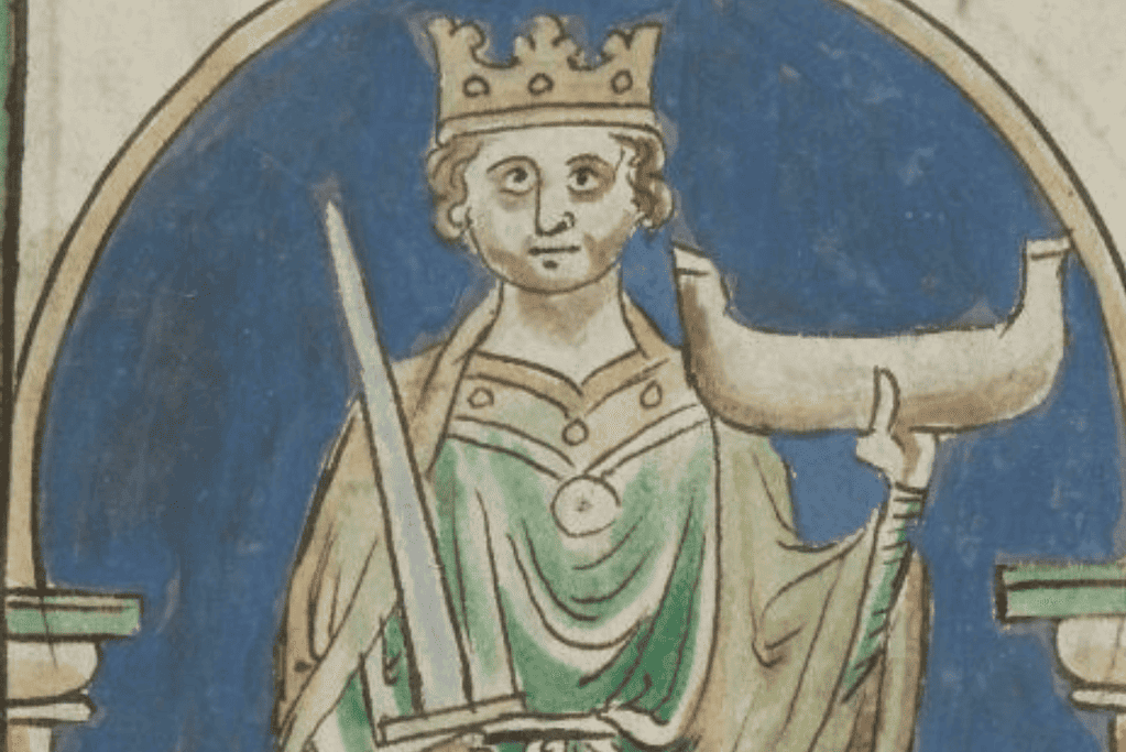 Image of an artist's rendition of the crowning of William the Conqueror for an article covering significant historical events on Christmas day.