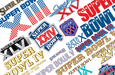 Image of various Super Bowl logos for an article listing most Super Bowl winds by team.