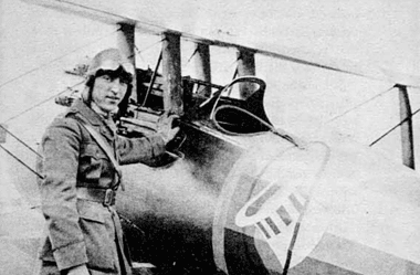 Image of American fighter pilot Eddie Rickenbacker for a blog post covering early pioneers of aviation.