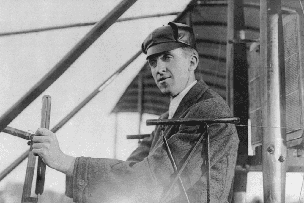 Eugene Ely, the first aviator to take off from and land on a ship, pioneering naval aviation