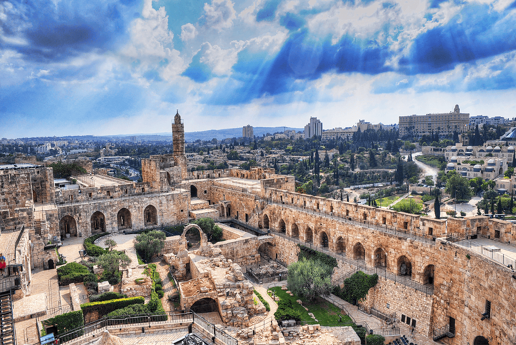 Image of Jerusalem's Old City for a blog post about biblical sites in Israel.