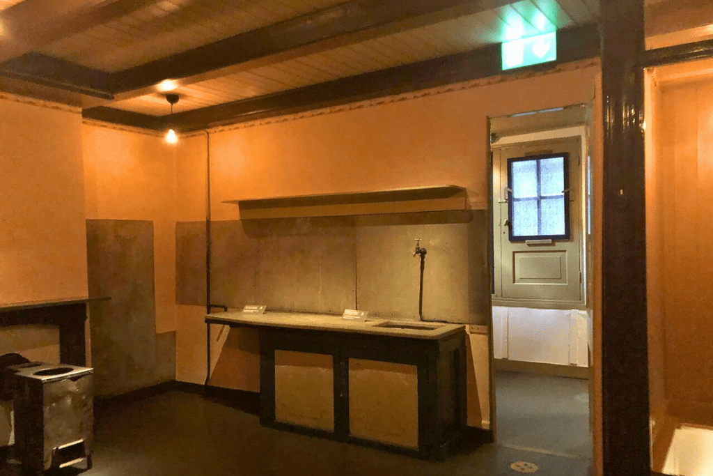 Image of the inside of the secret annex in which the Frank's hid during the German occupation of the Netherlands.