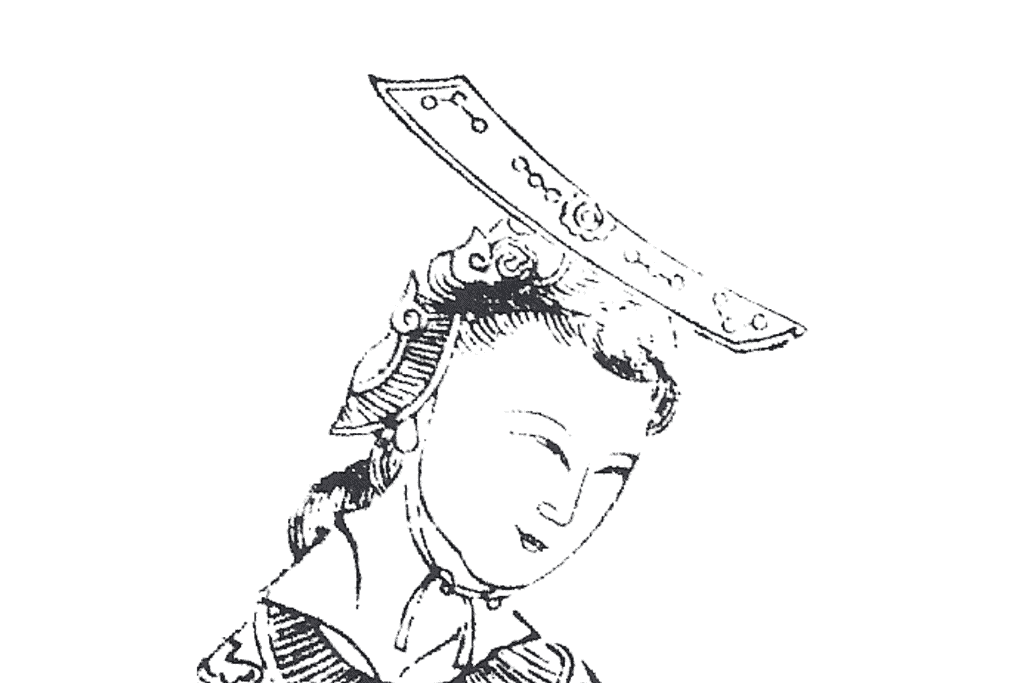 Image of a drawing of Wu Zetian, the first female Empress of China.