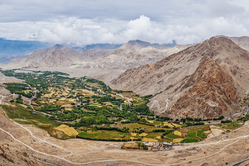Image of the Indus River Valley from above.