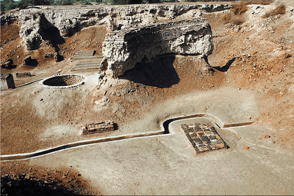 Image of ruins from the Indus River Valley civilization of Harappa.