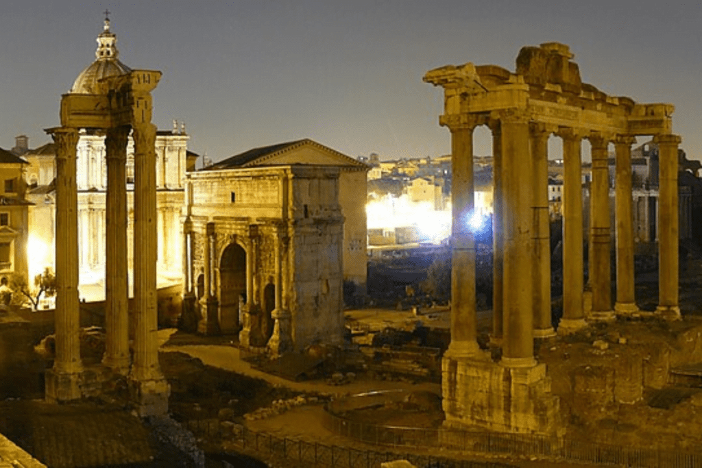 Image of the Temple of Saturn in Rome