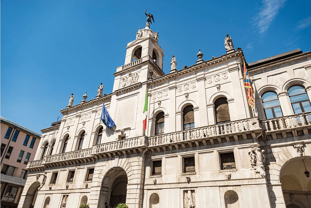 Image of a building on the campus of the University of Padua in Italy.
