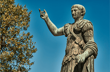 Image of a statue of Emperor Trajan for a blog post covering the 5 good emperors of Rome.