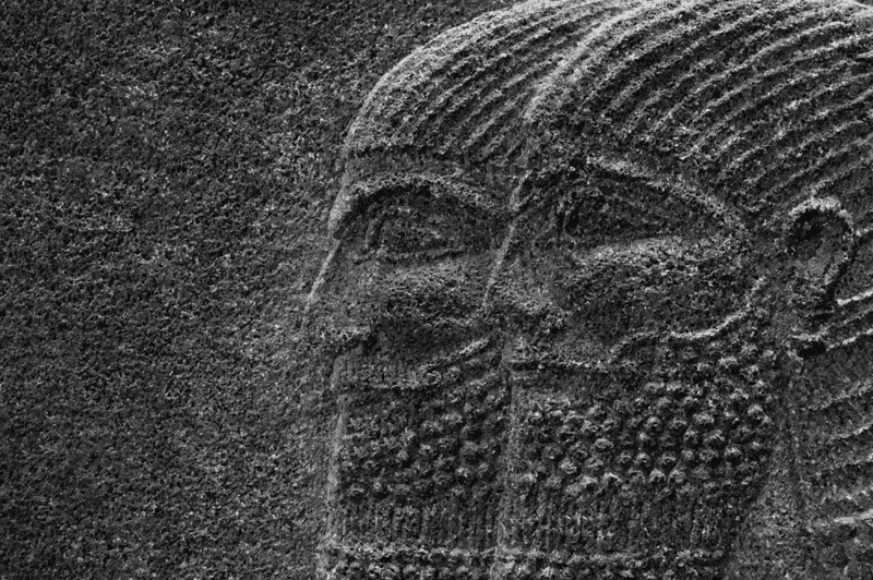 Image from an Assyrian wall mural for a blog post covering great bronze age civilizations.