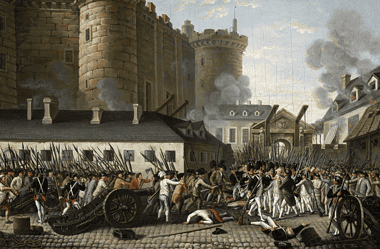 Image of a scene from the French Revolution for a blog post covering the causes of the French Revolution.