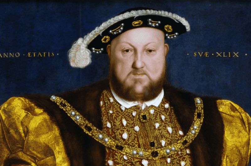 Image of a portrait of King Henry VIII of England for a blog post covering 10 intriguing facts about Henry VIII.