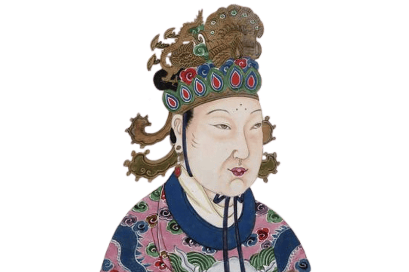 Image of a portrait of Empress Wu Zetian for a post covering interesting facts about Wu Zetian.