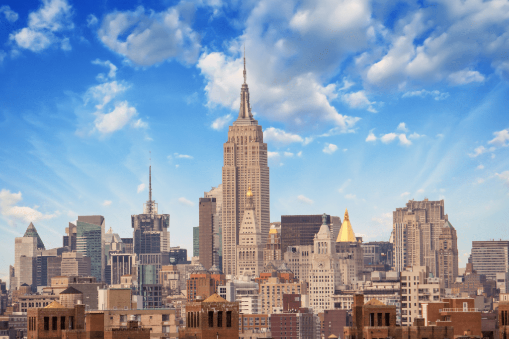 Image of the Empire State Building and the NYC skyline