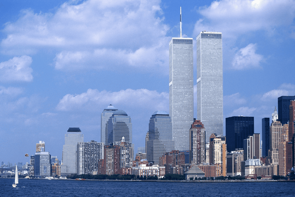 Image of the former World Trade Center in New York.