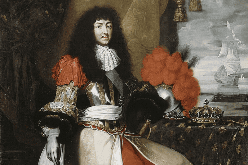 Image of a portrait of Louis XIV for a blog post covering interesting facts about Louis XIV.