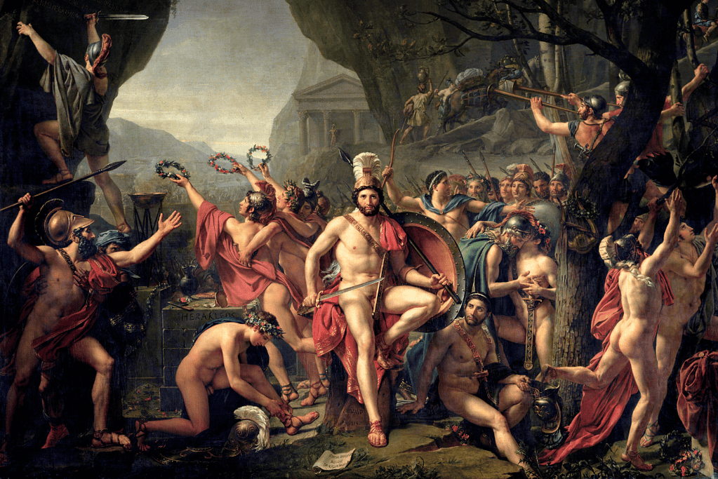 Image of a painting of King Leonidis of Sparta.