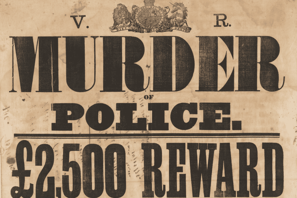 Image of a wanted poster offering a reward to the capture of the Kelly gang for a blog post covering 10 interesting facts about Ned Kelly.