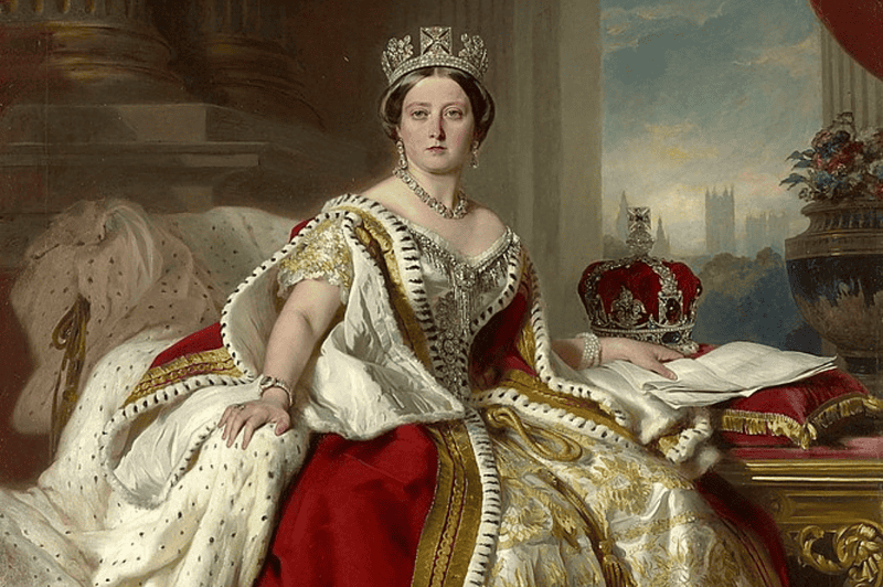Image of Queen Victoria in her coronation robes for a blog post covering interesting facts about Queen Victoria.