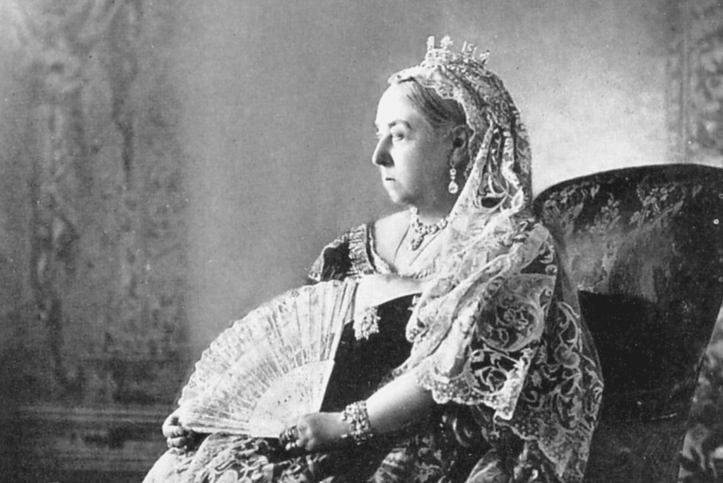 Image of Queen Victoria during a moment of reflection.