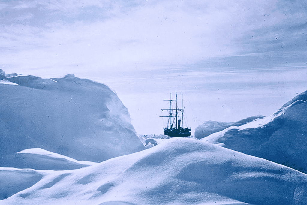 Image of Shackleton's flagship, the Endurance, during his 1914-1917 expedition.