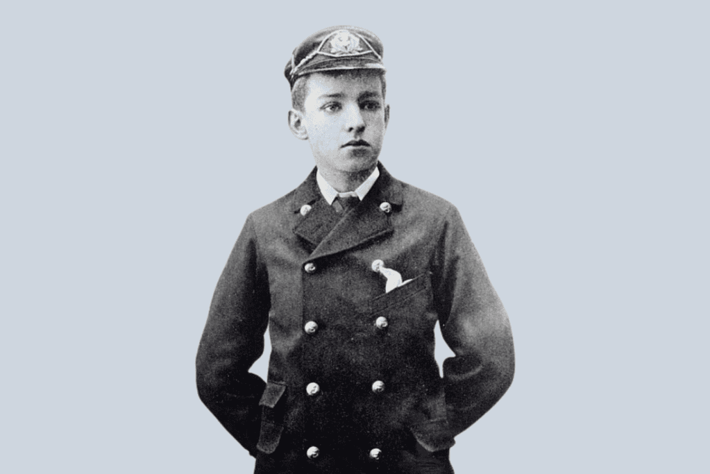 Image of a young Ernest Shackleton, known as a leader even in his teens.
