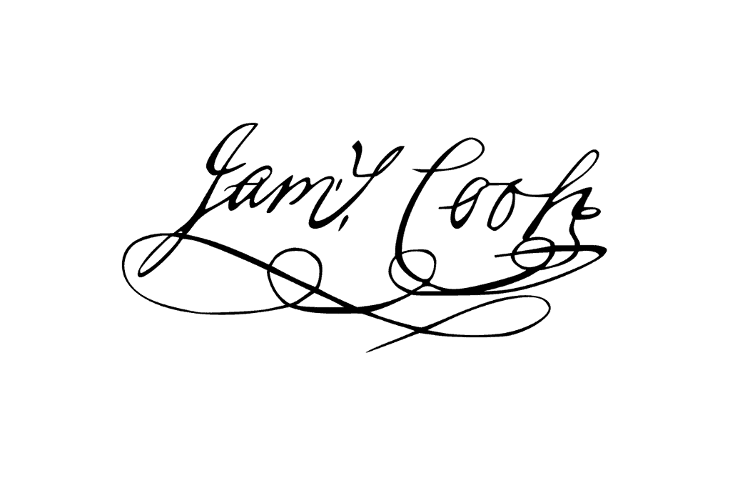 facts-about-james-cook-bio Image of James Cook's signature.
