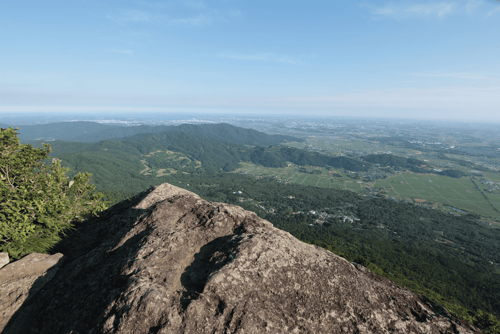 Image of the summit of Mount Tsukuba in Japan.