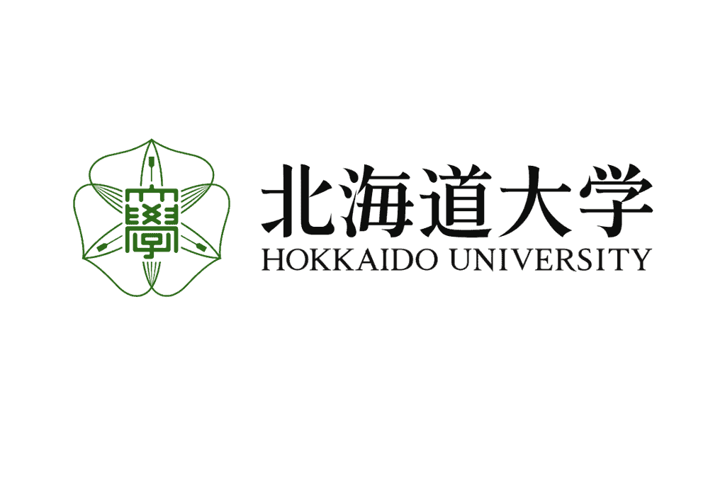 Image of the logo of Hokkaido University in Japan.