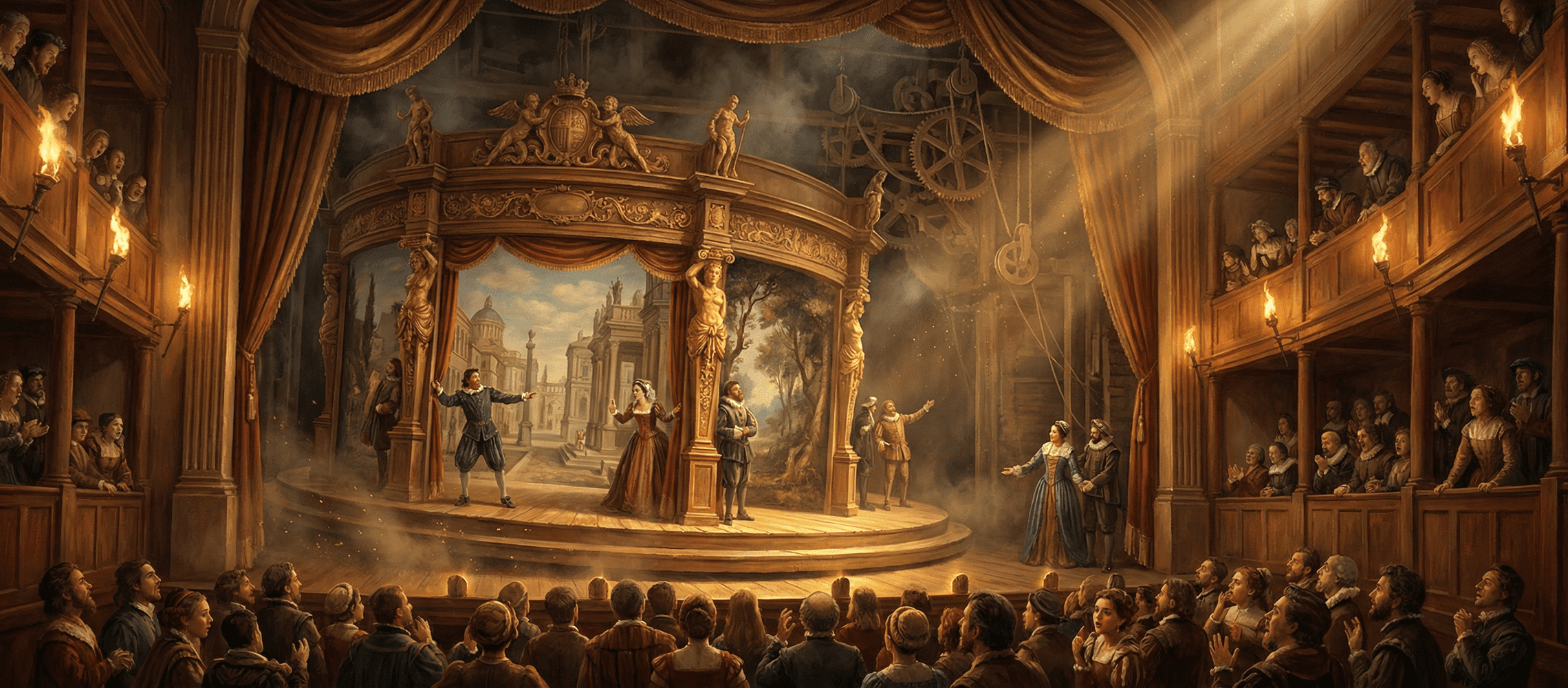 The revolving stage, a Renaissance invention still used in modern theater